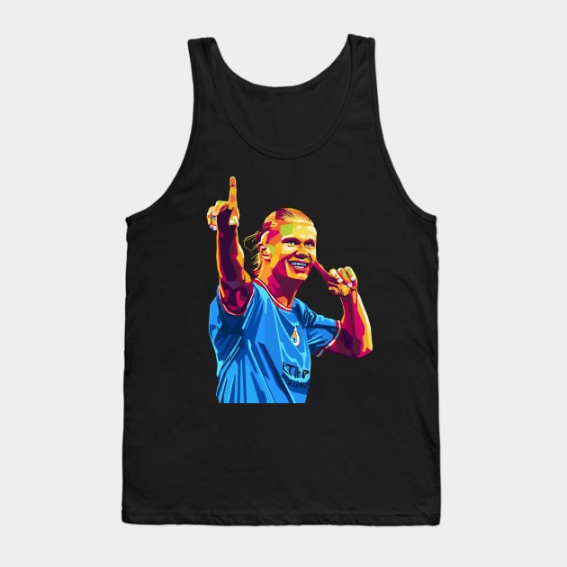 erling haaland wpap pop art v2 Tank Top by Kuli art